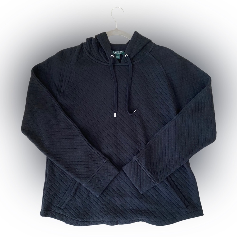 Lauren Ralph Lauren Black Quilted Women’s Hoodie